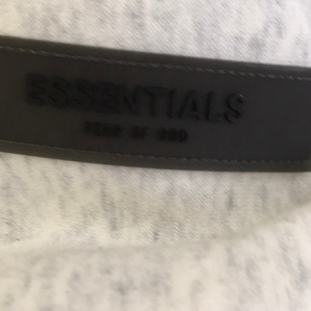 ESSENTIAL-“FEAR OF GOD”OATMEAL- GRAY LOGO HOODIE/UNISEX/NEW - Picture 5 of 9